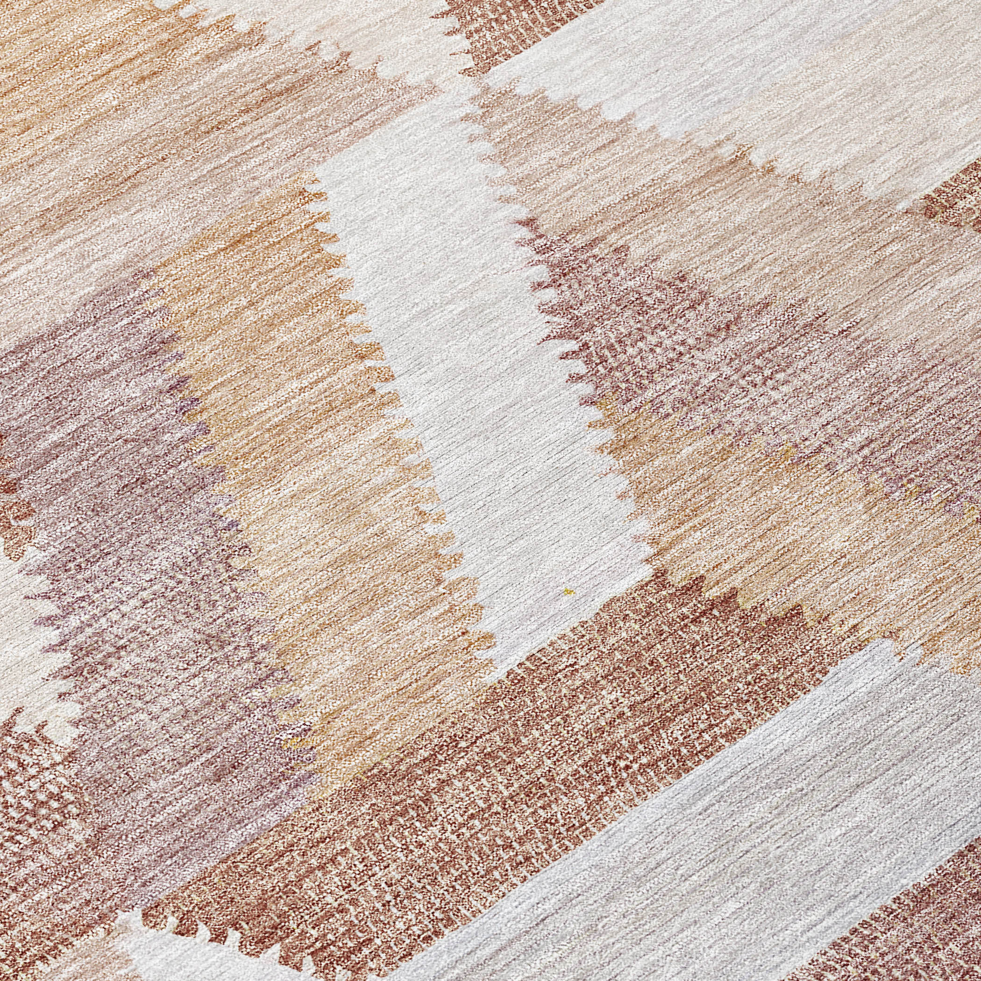 10' X 14' Copper Geometric Washable Indoor Outdoor Area Rug - Sports & Outdoor