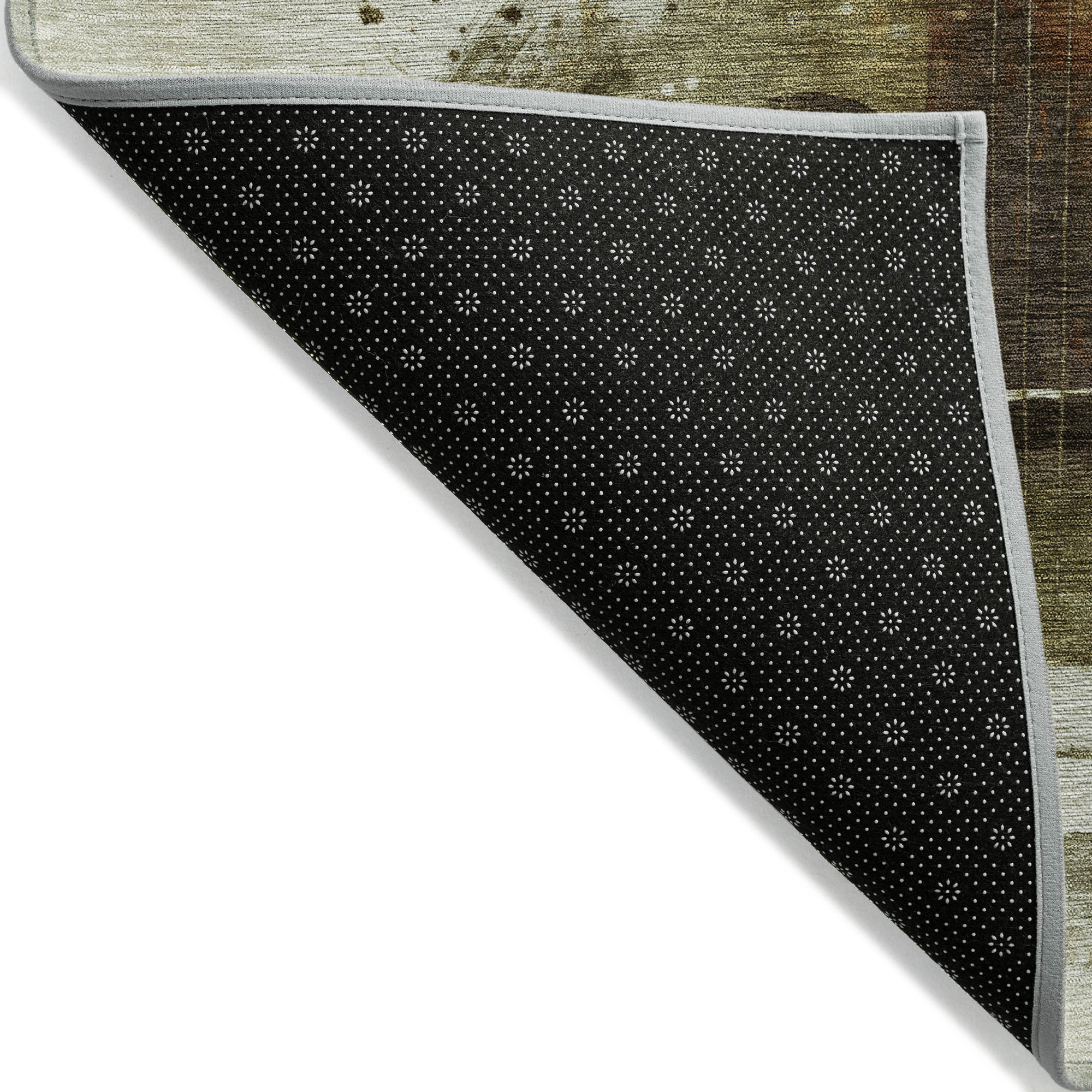 10' X 14' Brown Copper And Charcoal Abstract Washable Indoor Outdoor Area Rug - Sports & Outdoor