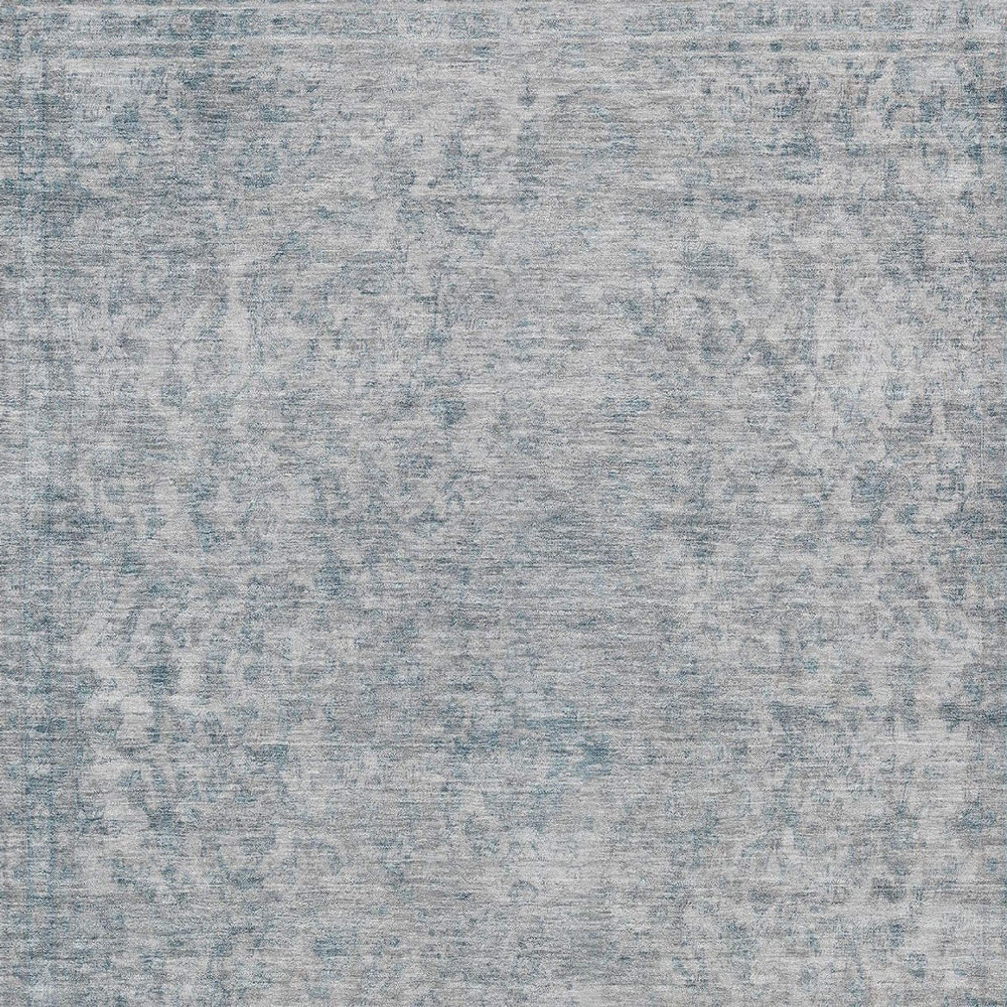10' X 14' Silver And Beige Abstract Washable Indoor Outdoor Area Rug - Sports & Outdoor