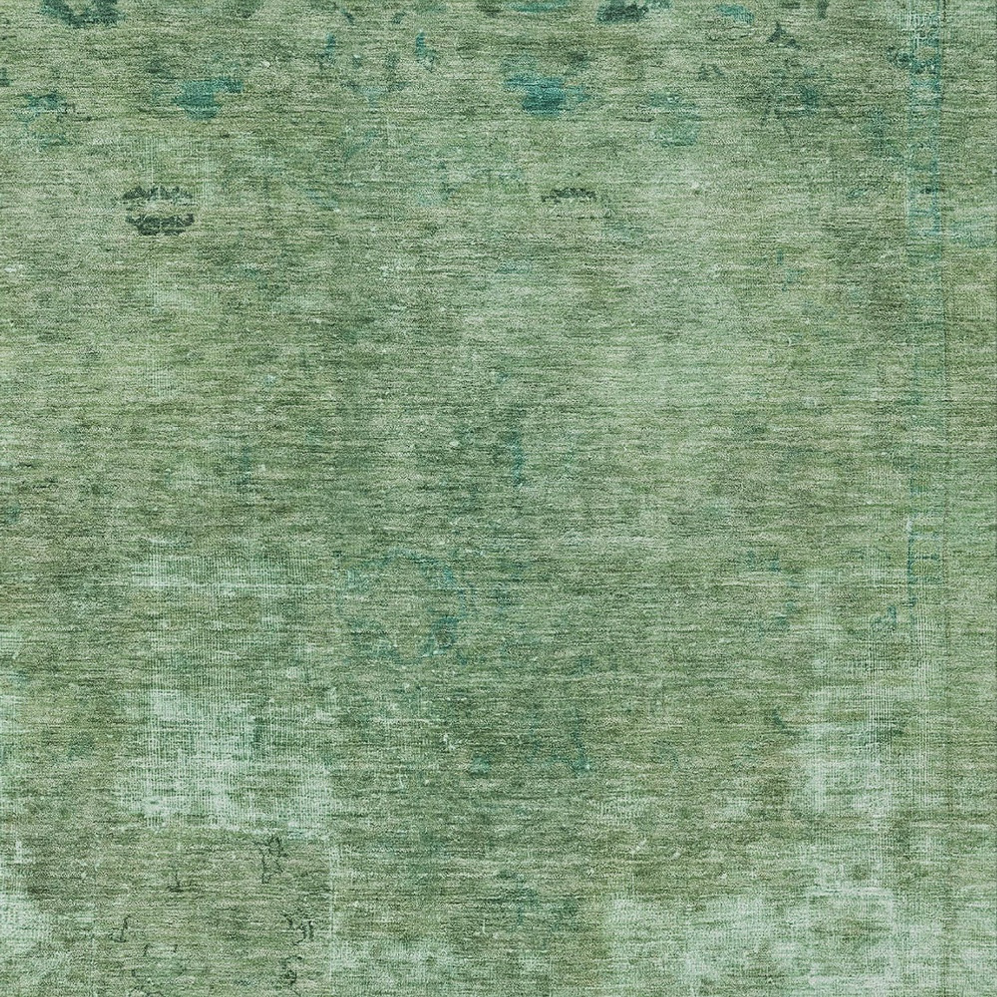 10' X 14' Sage And Mint Green Abstract Washable Indoor Outdoor Area Rug - Sports & Outdoor