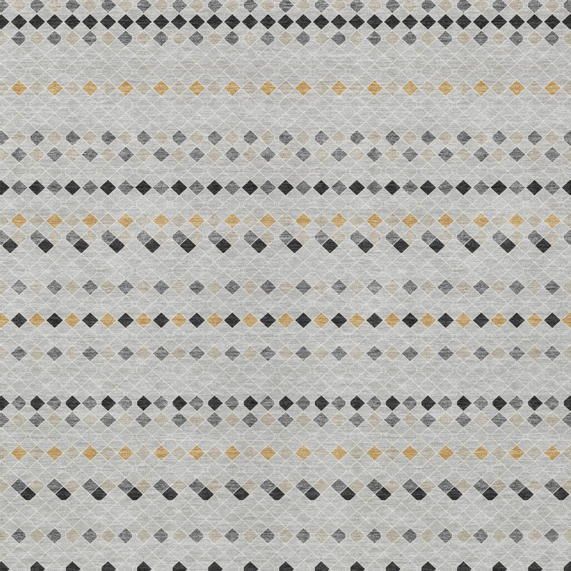 10' X 14' Silver And Gray Striped Washable Indoor Outdoor Area Rug - Sports & Outdoor