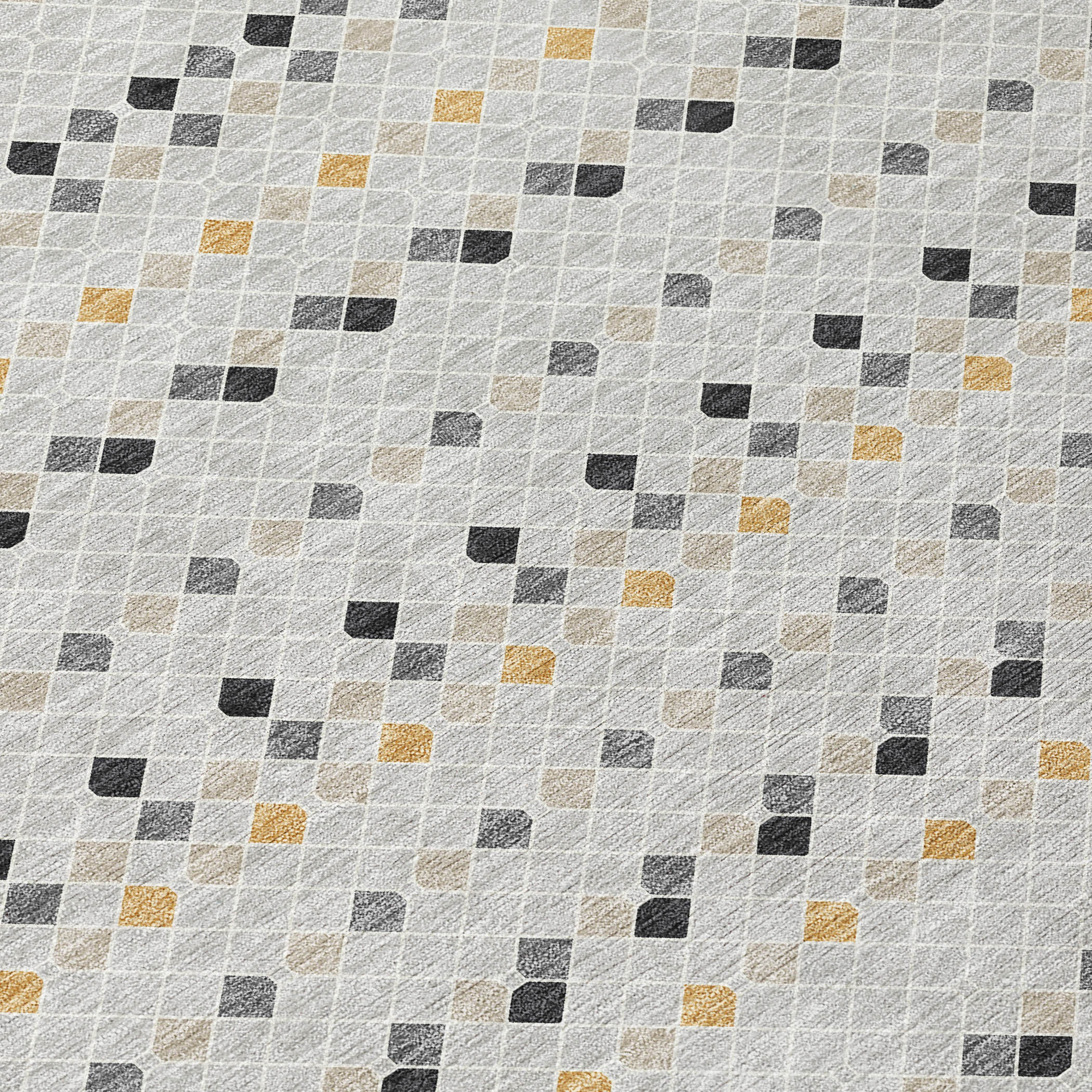 10' X 14' Silver And Gray Striped Washable Indoor Outdoor Area Rug - Sports & Outdoor