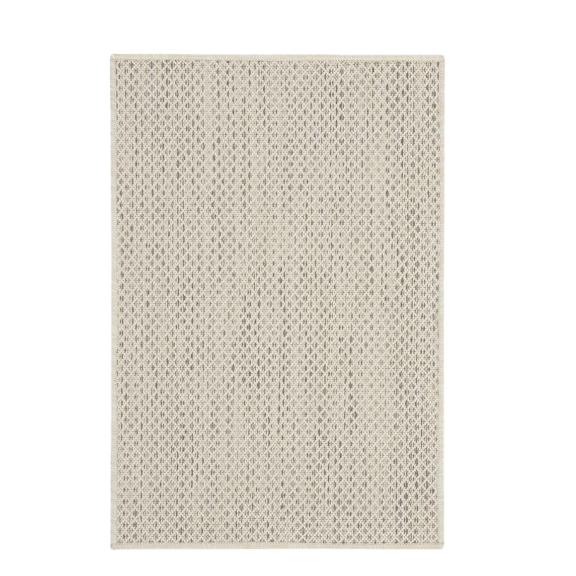 2' X 3' Ivory And Silver Geometric Indoor Outdoor Area Rug - Sports & Outdoor
