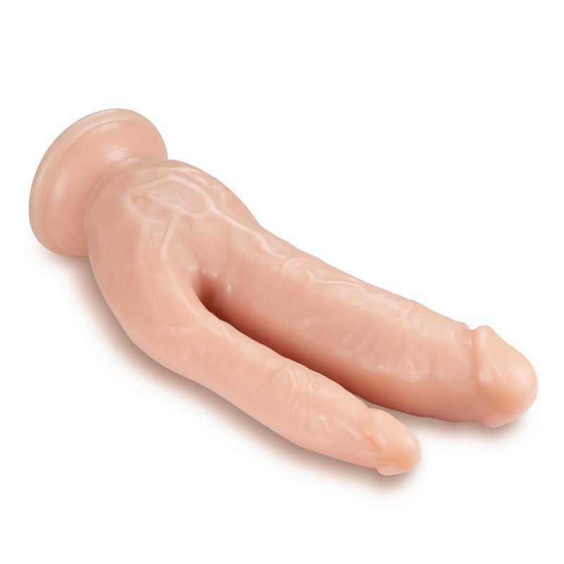 Dr. Skin - 8 Inch Dp Cock - Vanilla - GreatEagleInc