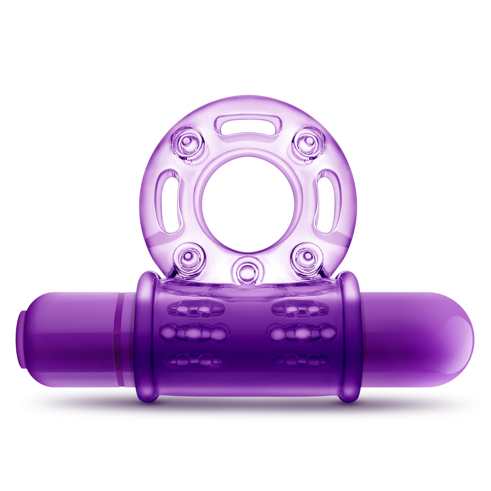 Play With Me - Couples Play - Vibrating Cock Ring - Purple - GreatEagleInc