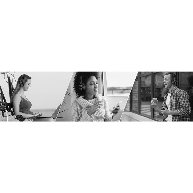 Black Folding Bluetooth Headphones Soundbound