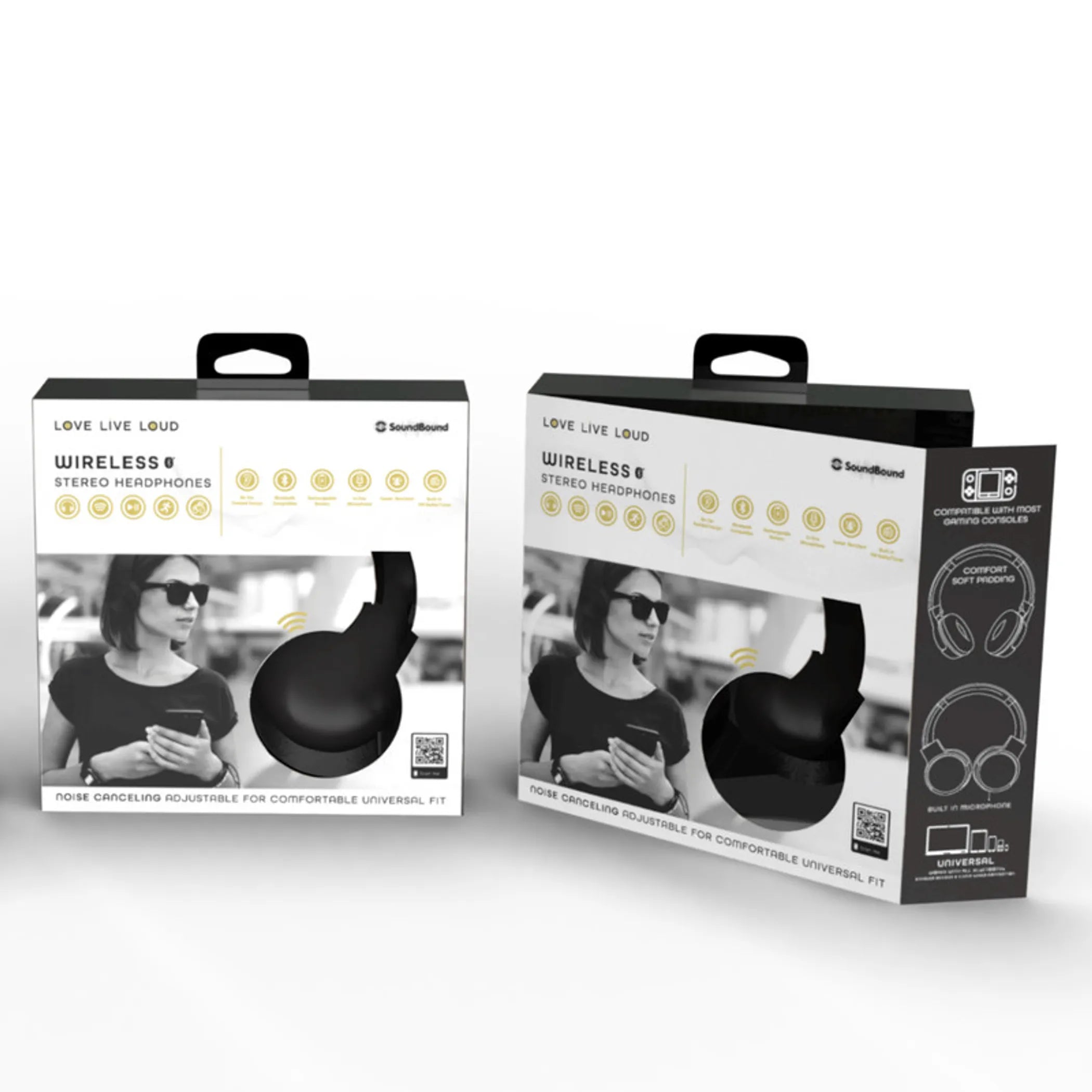 Navy Blue Bluetooth Headphone Soundbound