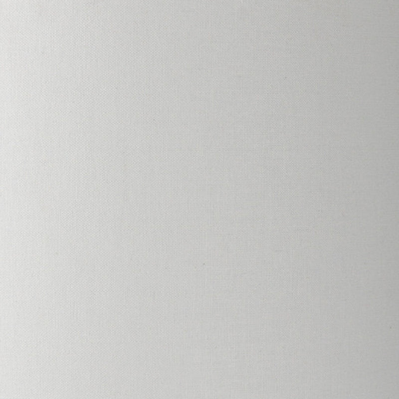 31" White Round Bedside Lamp With Drum Shade - Lighting