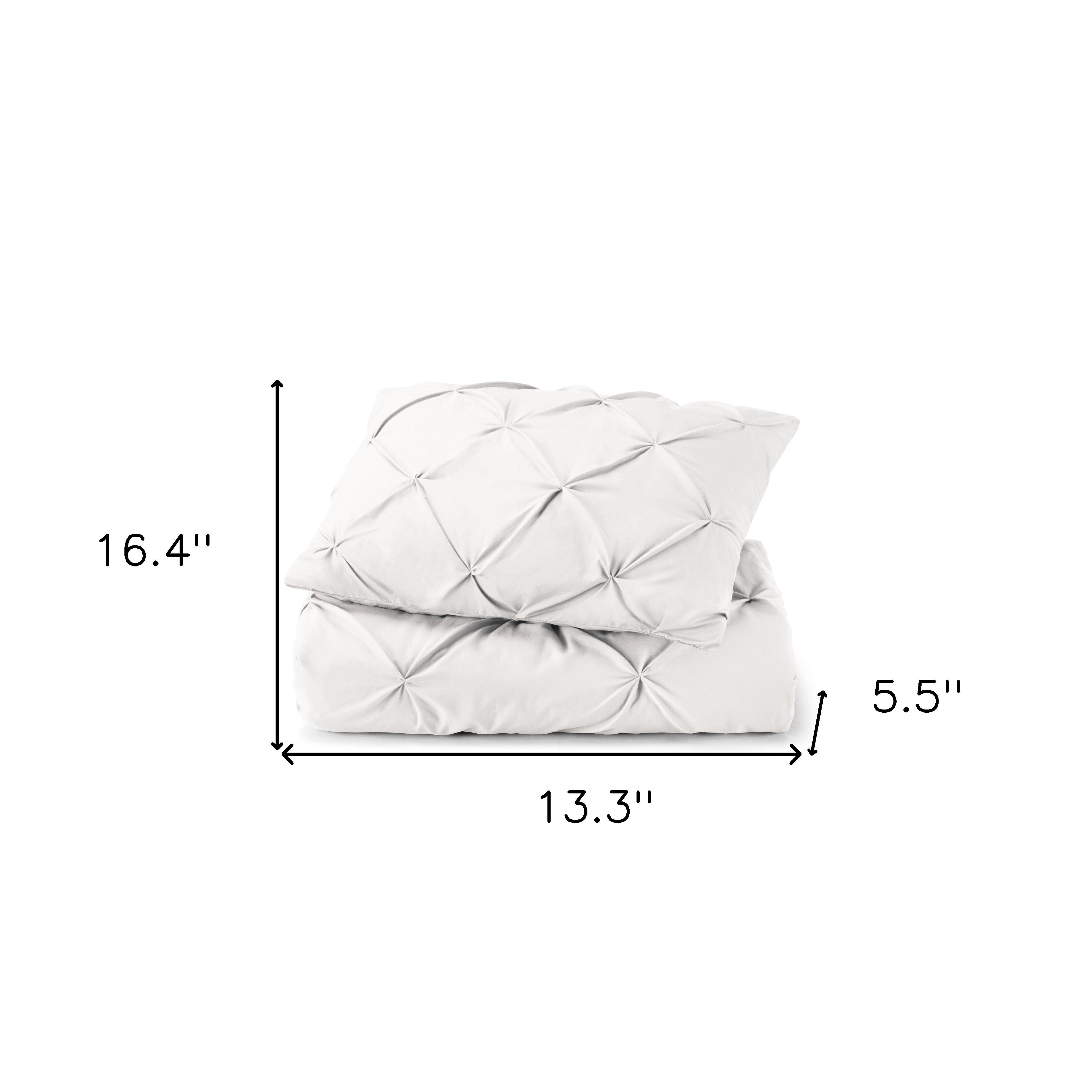 White Queen Microfiber Washable Microfiber Down Alternative Comforter