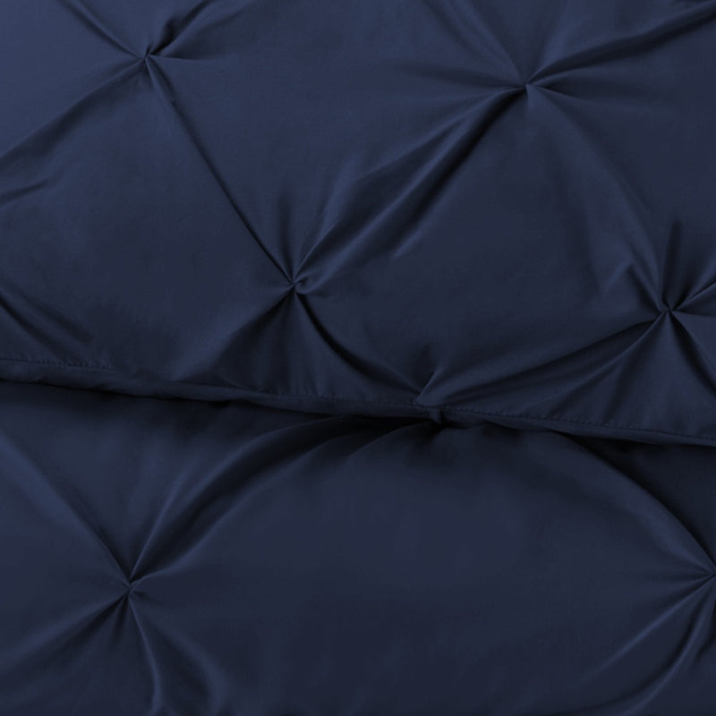 Navy Blue King Microfiber Washable Microfiber Down Alternative Comforter
