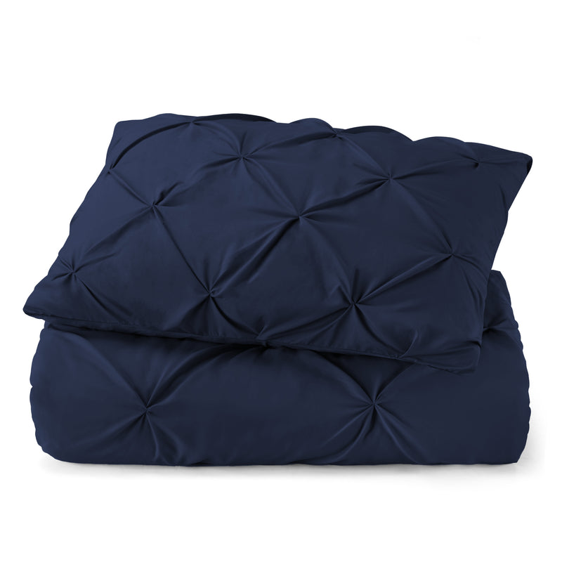 Navy Blue Twin Microfiber Washable Microfiber Down Alternative Comforter