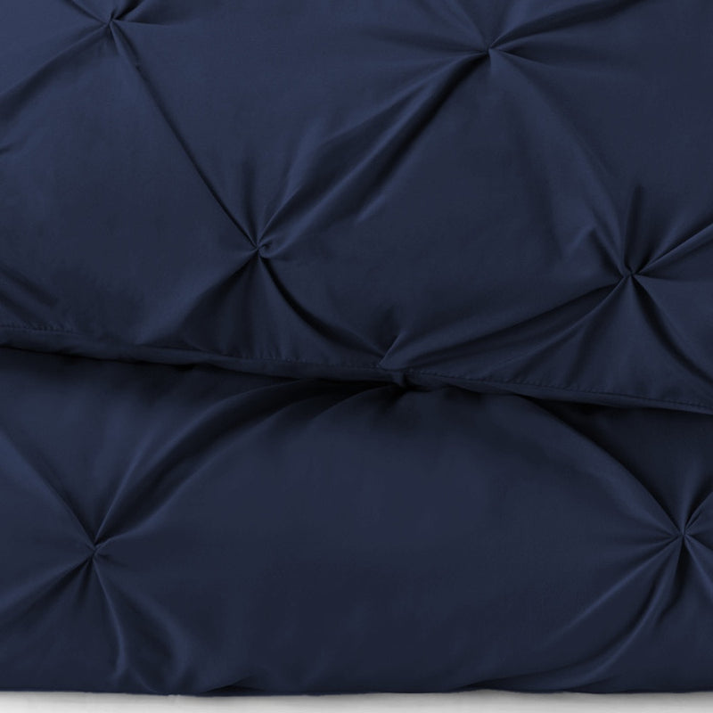 Navy Blue Twin Microfiber Washable Microfiber Down Alternative Comforter