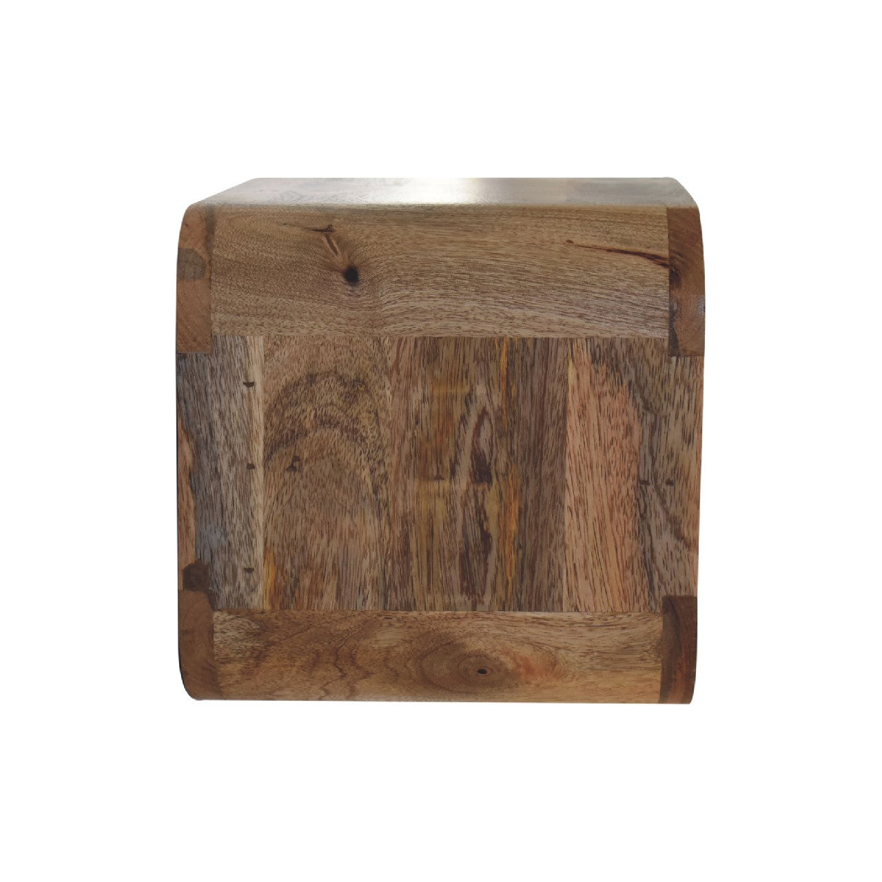 14" Brown Solid Wood One Drawer Floating Nightstand