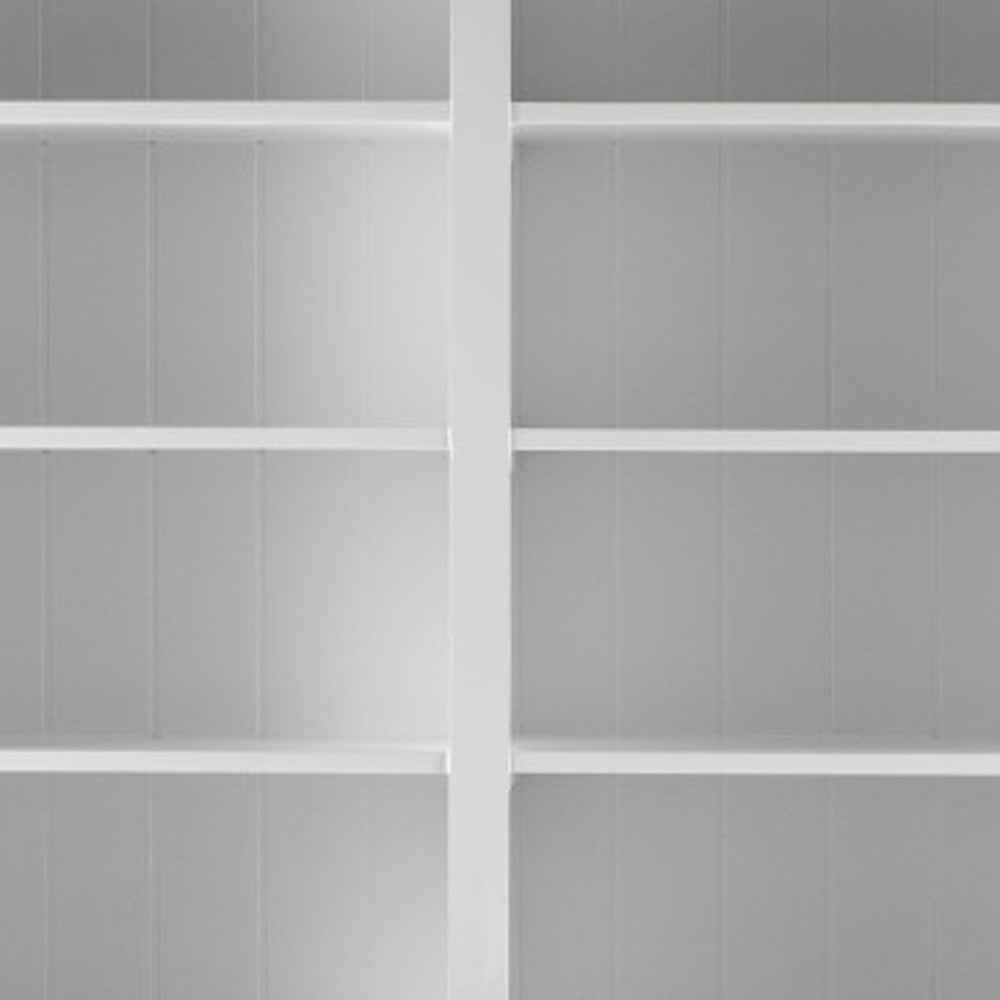 87" Antiqued White Solid Wood Pantry Or Storage Closet