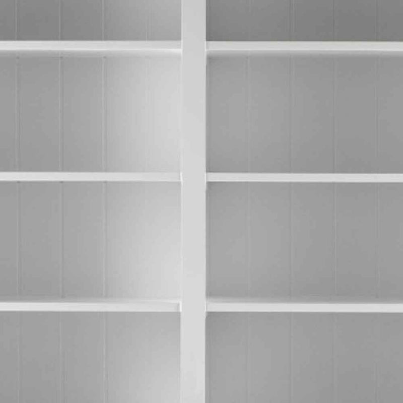 87" Antiqued White Solid Wood Pantry Or Storage Closet