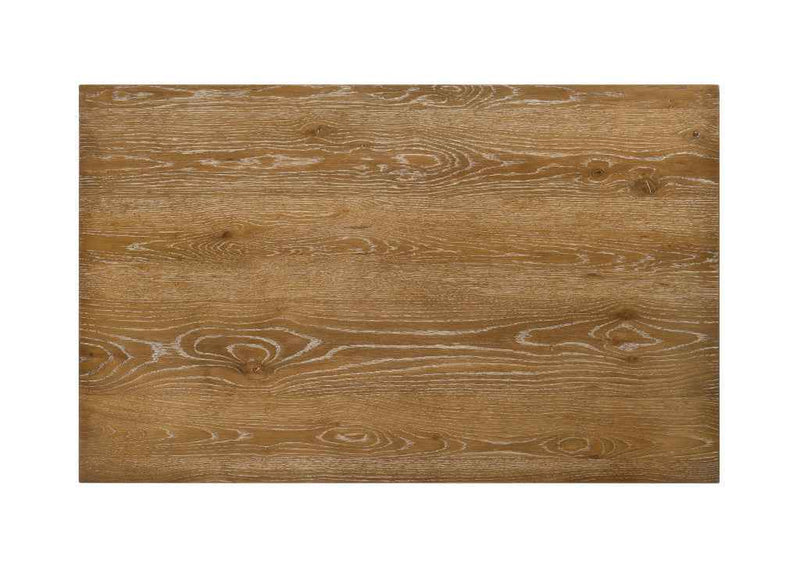 Five Piece Oak Solid Wood Dining Set with Four Chairs