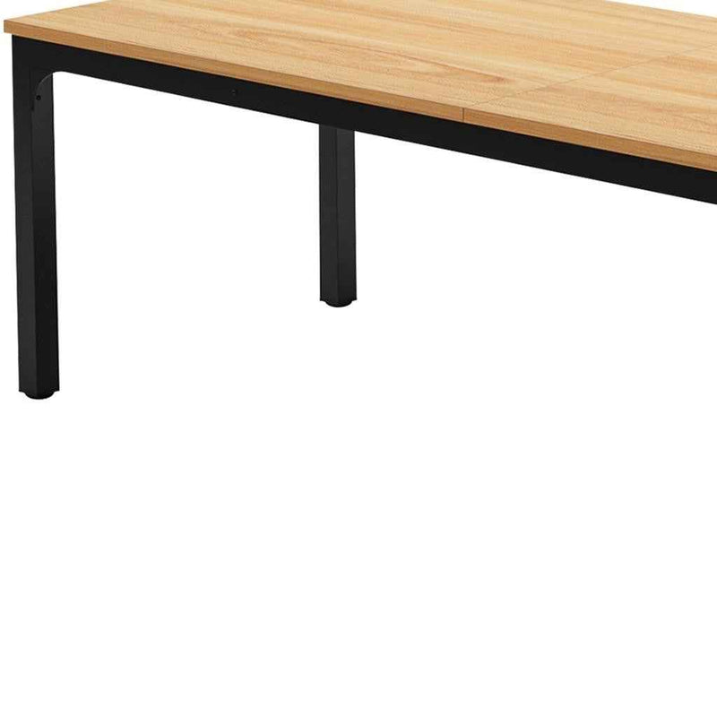 46" Brown Solid Wood Dining Table