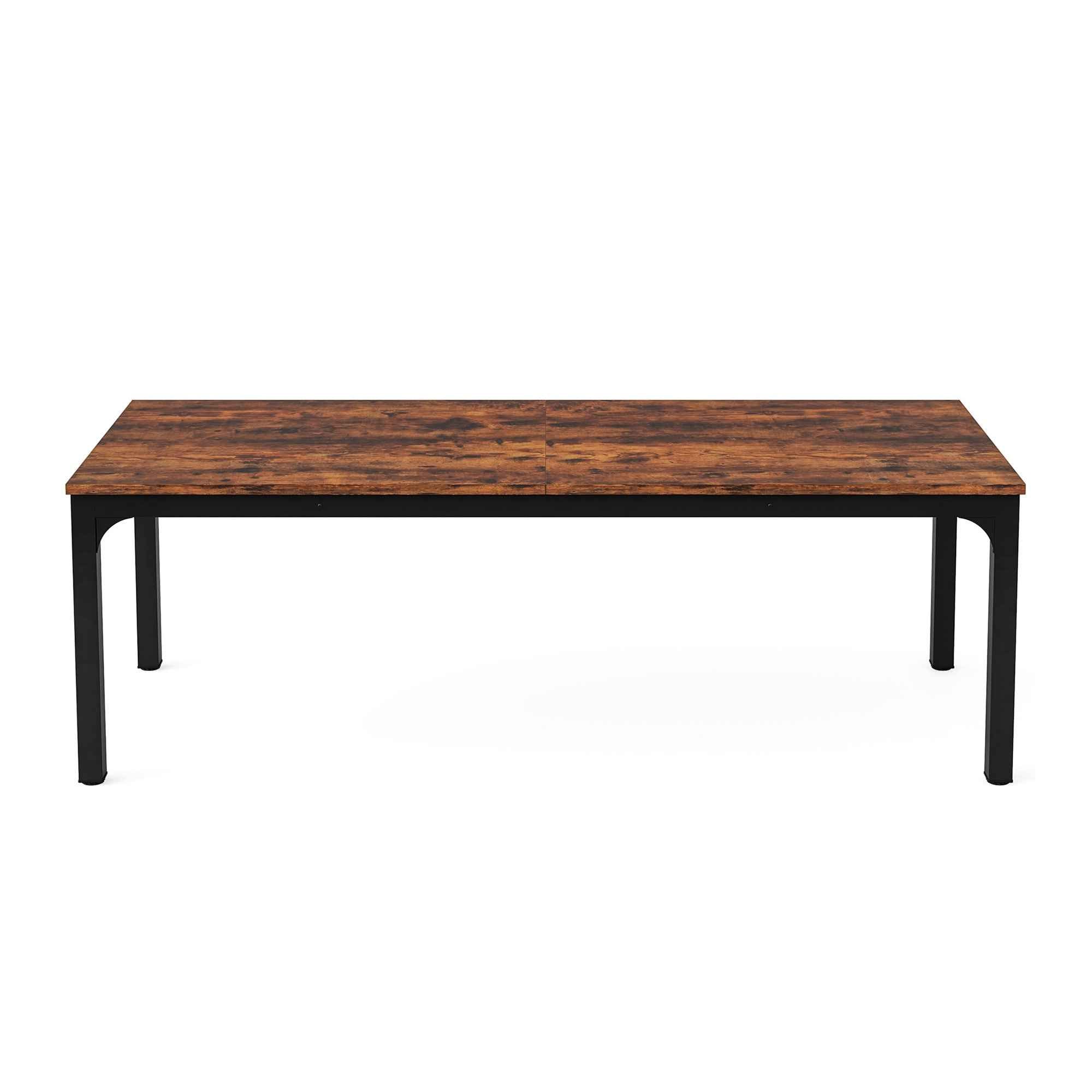 46" Brown Solid Wood Dining Table