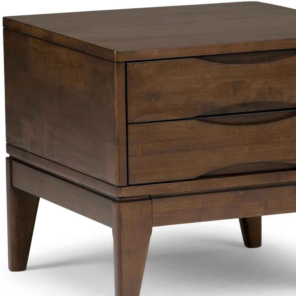 20" Brown Wood Square End Table