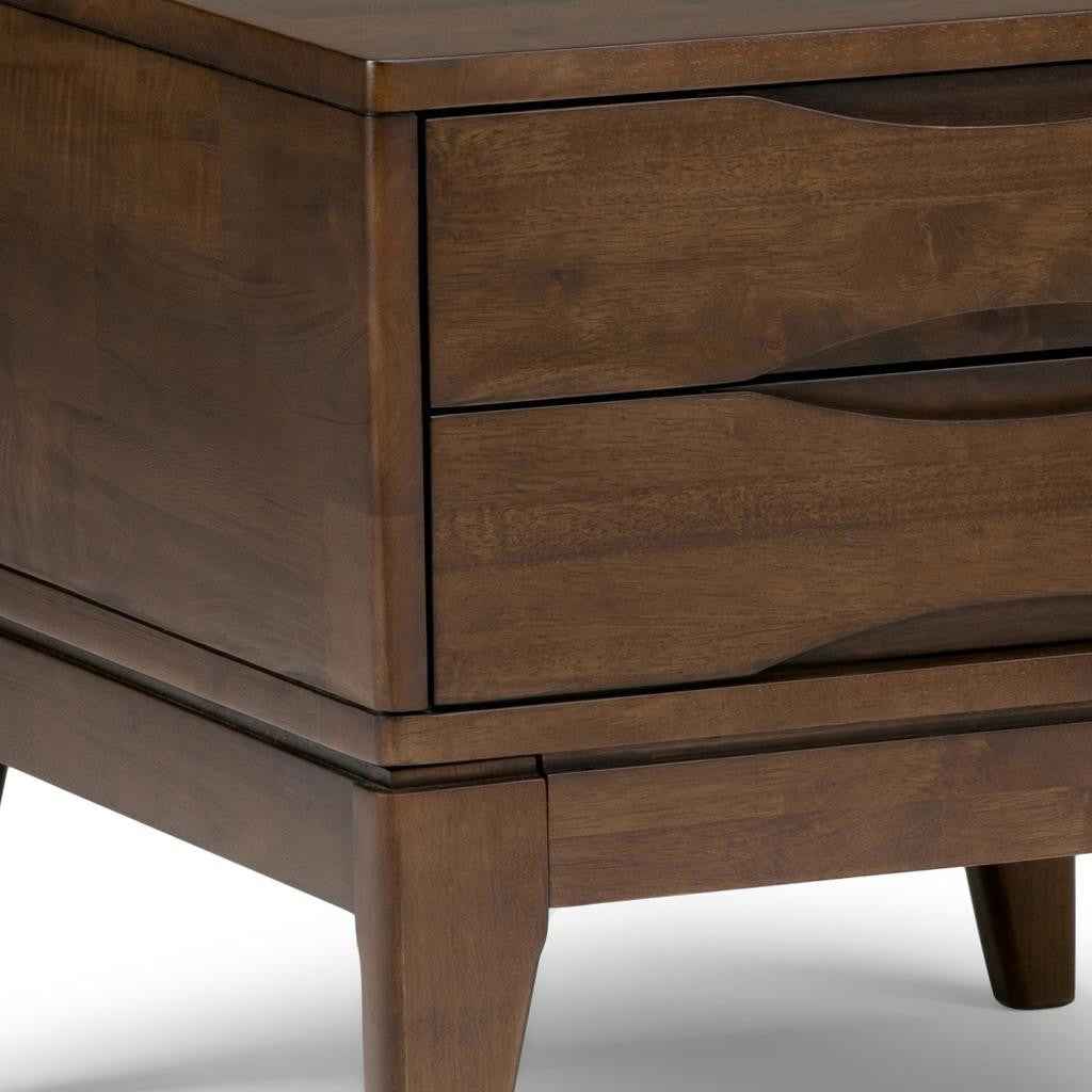 20" Brown Wood Square End Table