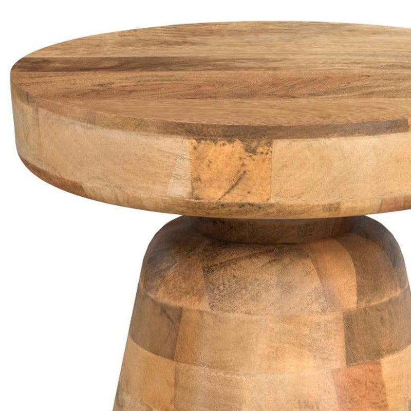 18" Natural Solid Wood Round End Table