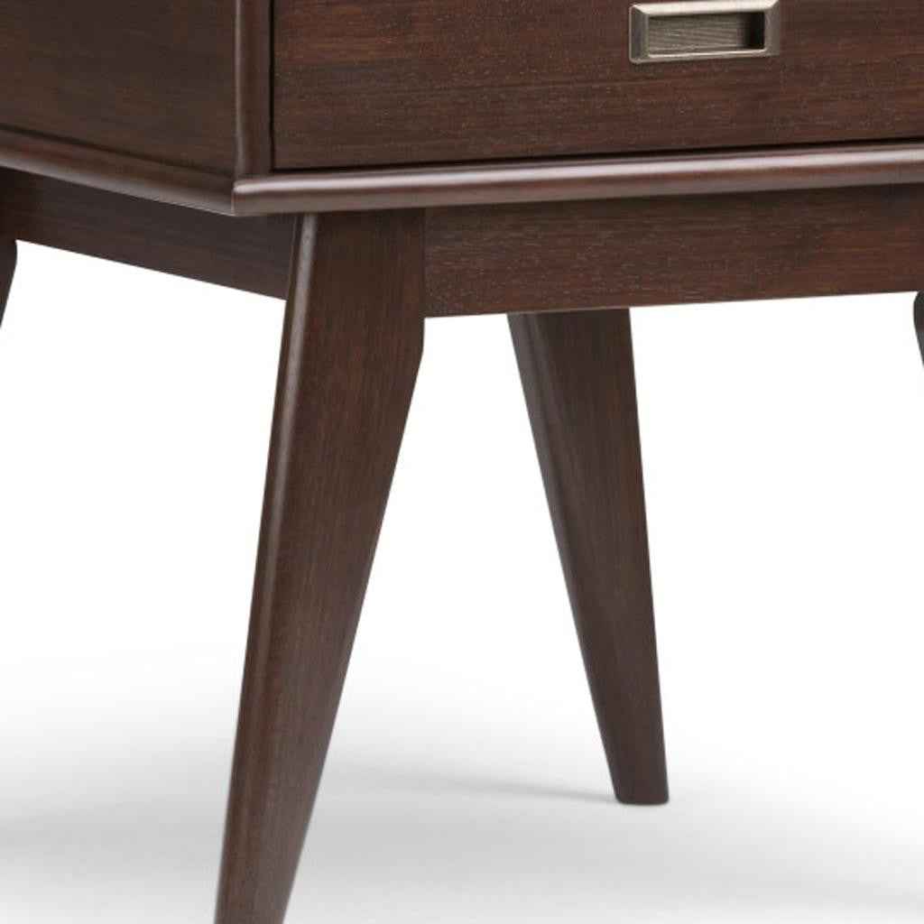 22" Brown Wood End Table