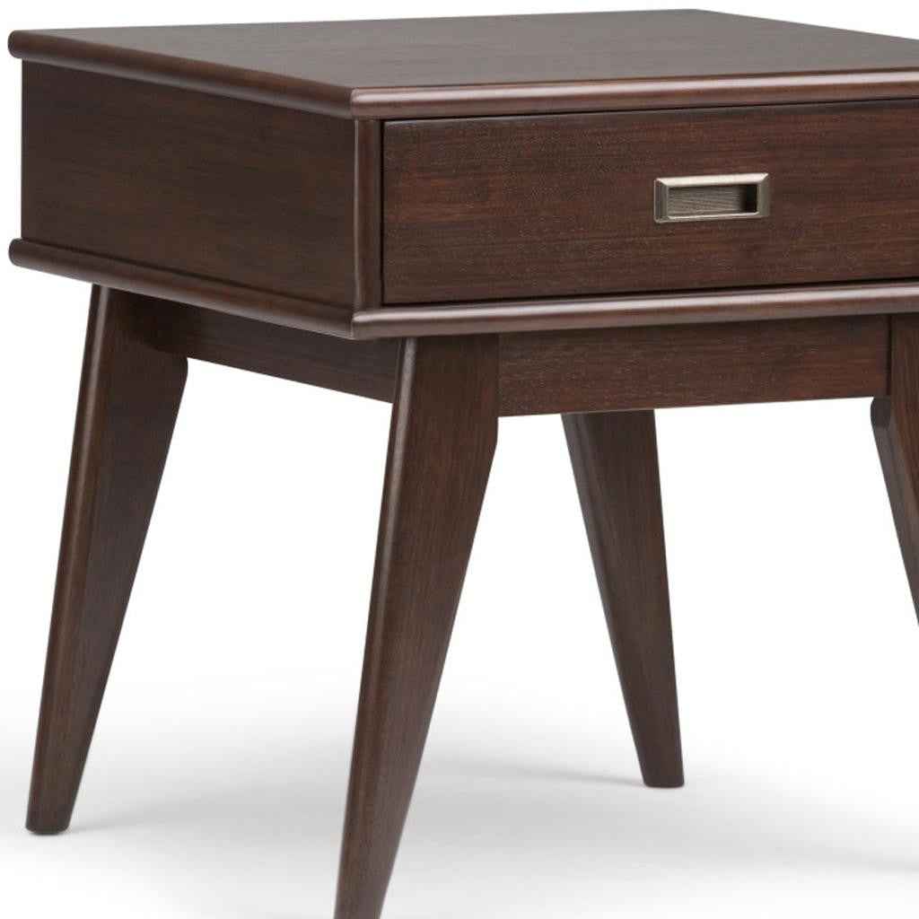 22" Brown Wood End Table