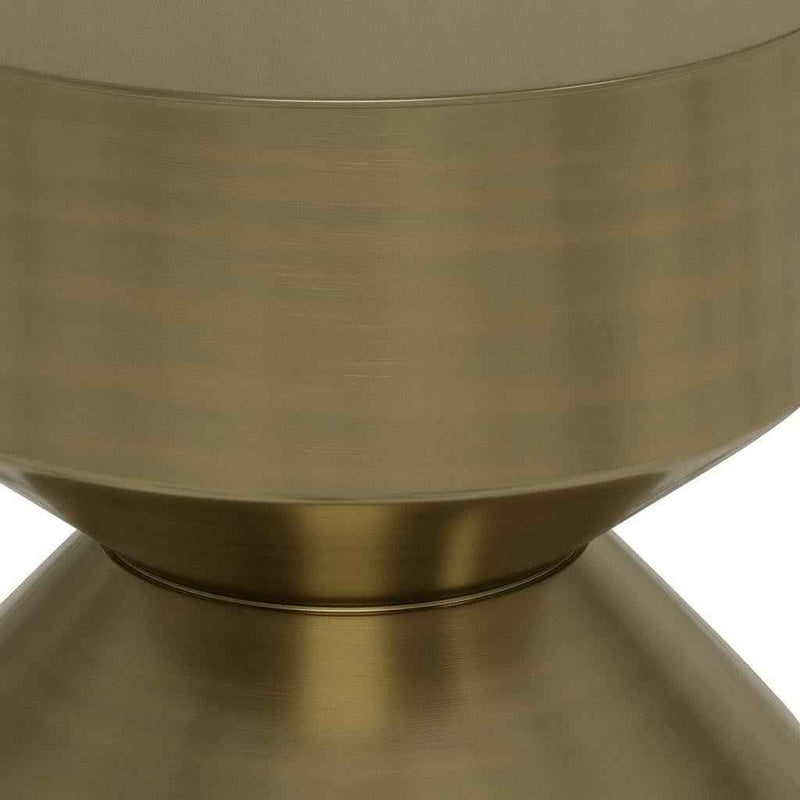 20" Black Iron Round End Table