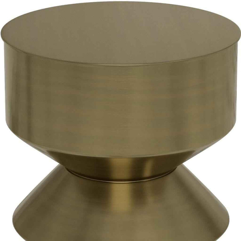 20" Black Iron Round End Table