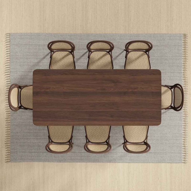 33" Brown Solid Wood Rectangular Bar Table