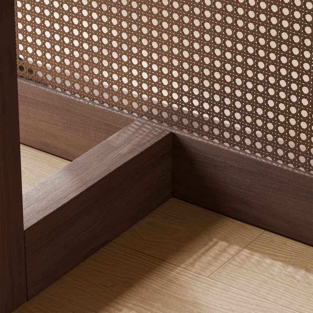 33" Brown Solid Wood Rectangular Bar Table