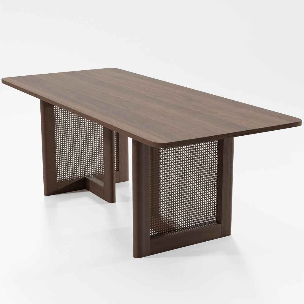 33" Brown Solid Wood Rectangular Bar Table