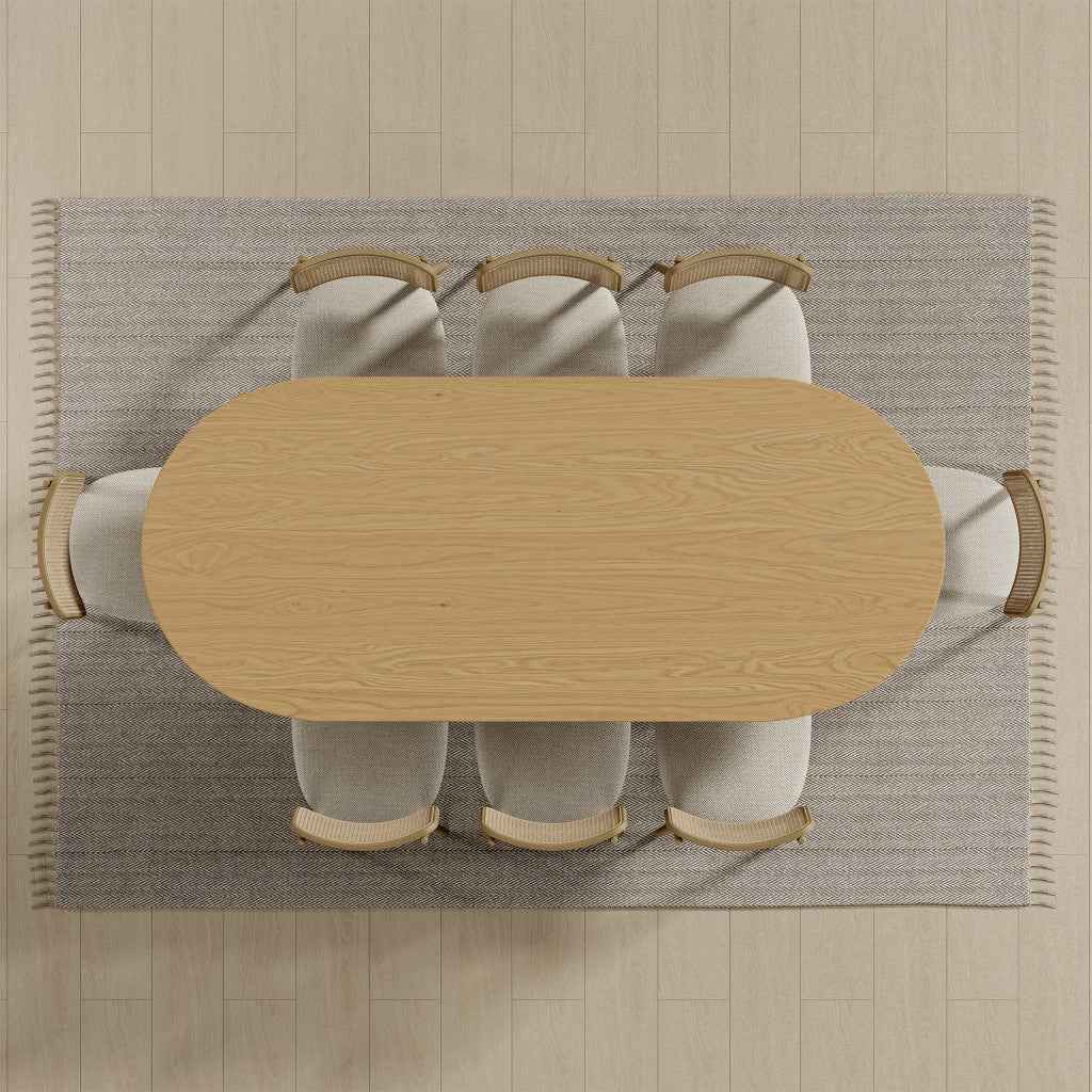 33" Yellow Solid Wood Oval Bar Table