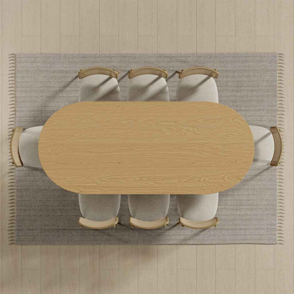 33" Yellow Solid Wood Oval Bar Table