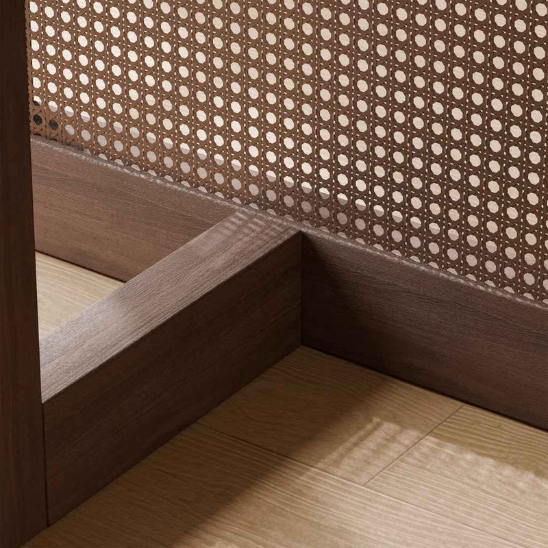 33" Brown Solid Wood Oval Bar Table