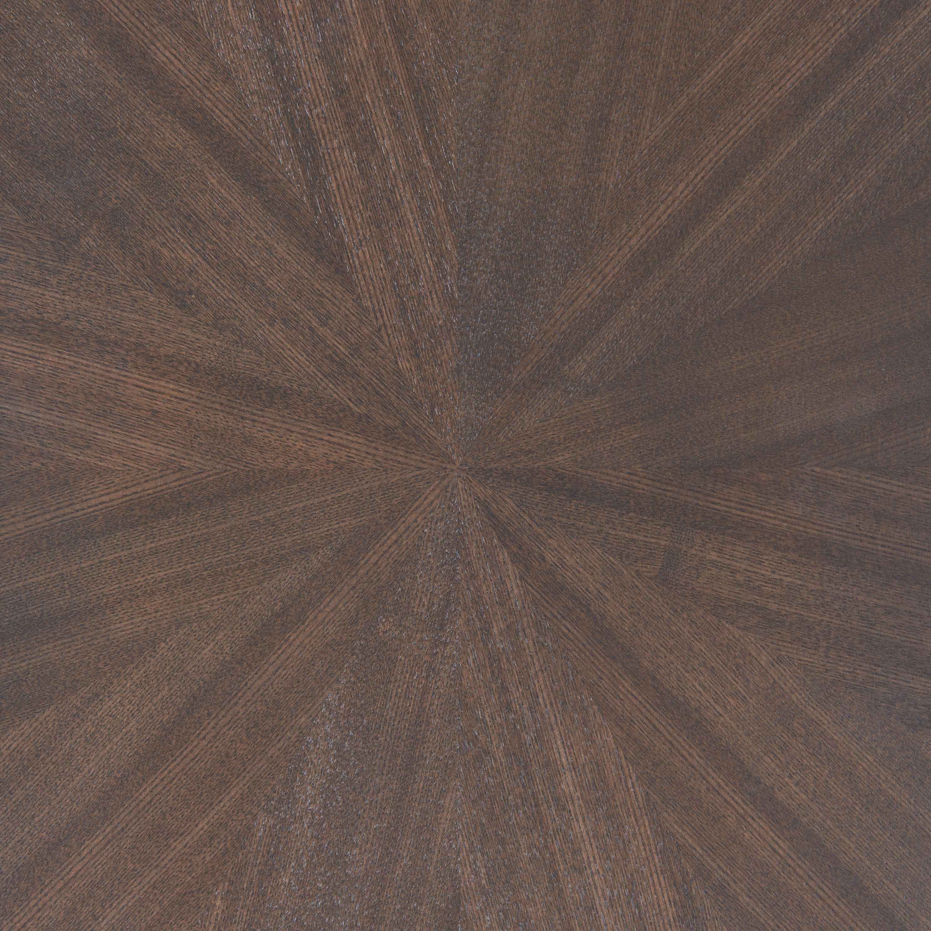 48" Espresso and Black Solid Wood Oval Console Table