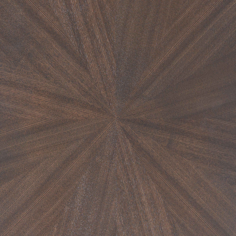 48" Espresso and Black Solid Wood Oval Console Table