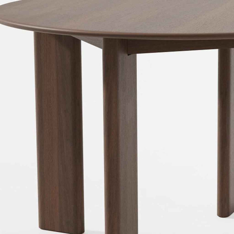 45" Brown Solid Wood Rounded Bar Table