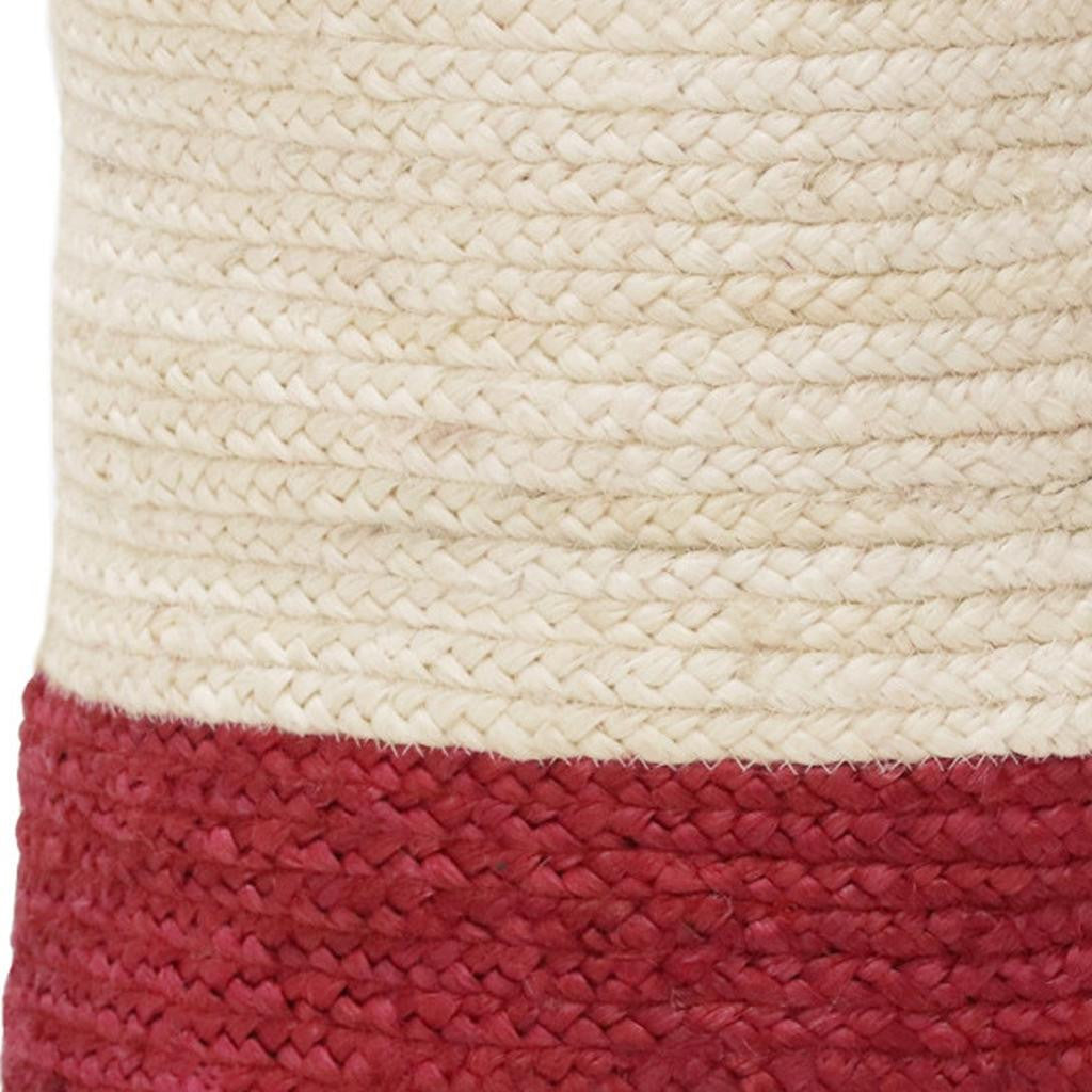 19" Ivory Nesting Jute Basket - Office Supplies