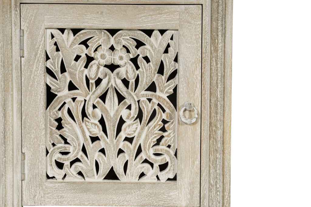 68" Gray Solid Wood Writing Desk With Three Drawers