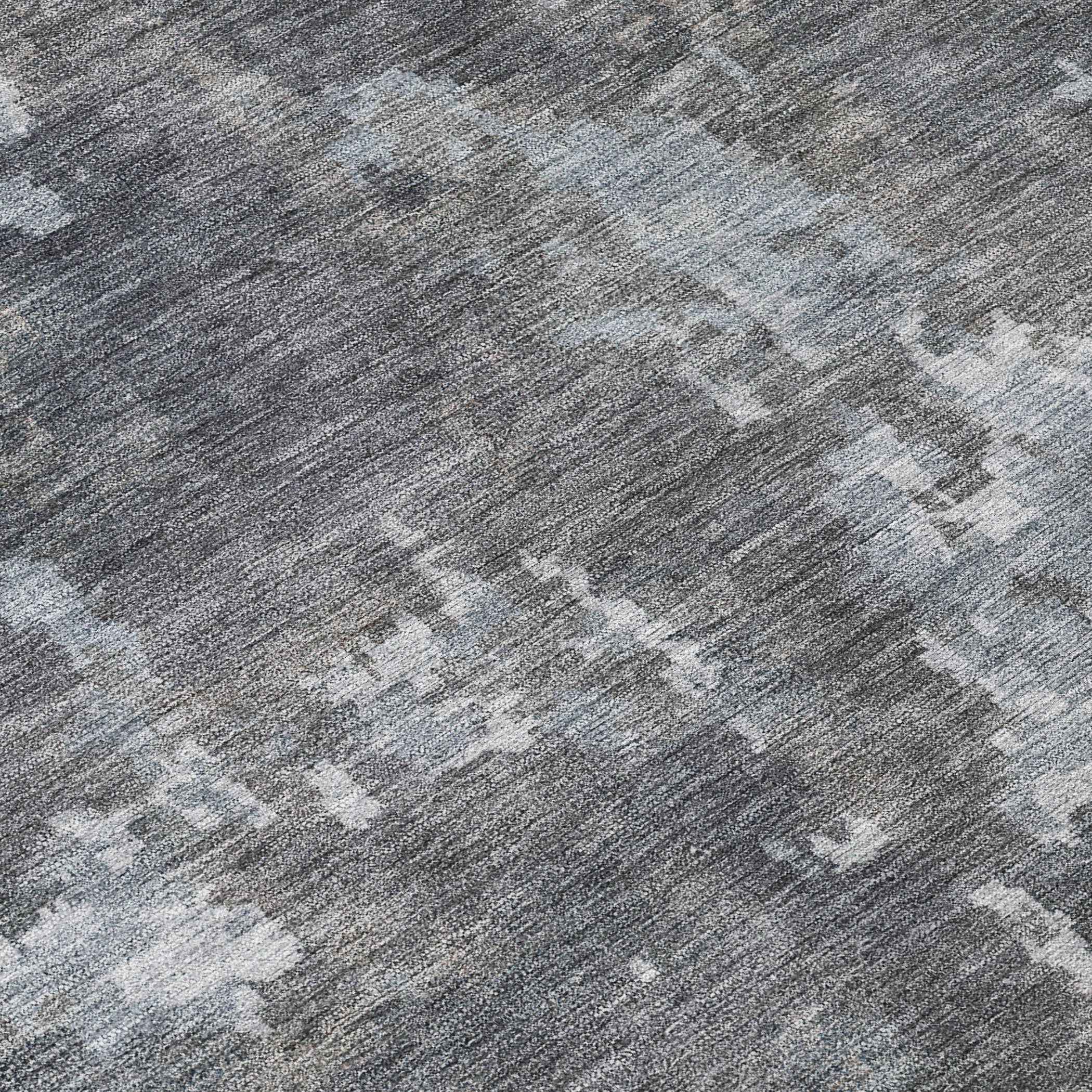 8' Taupe And Beige Round Abstract Washable Indoor Outdoor Area Rug