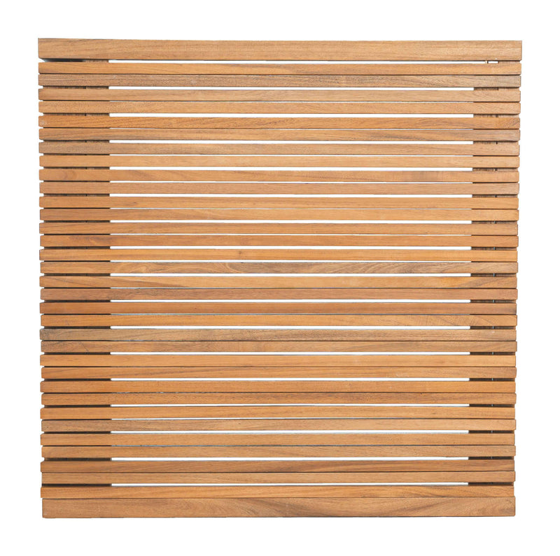 60" Natural Solid Wood Extendable Outdoor Dining Table