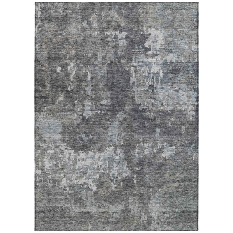 3' X 5' Taupe And Beige Abstract Washable Indoor Outdoor Area Rug