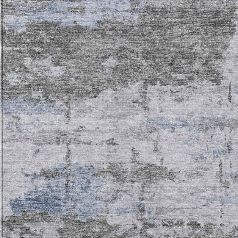 8' X 10' Taupe And Ivory Abstract Washable Indoor Outdoor Area Rug