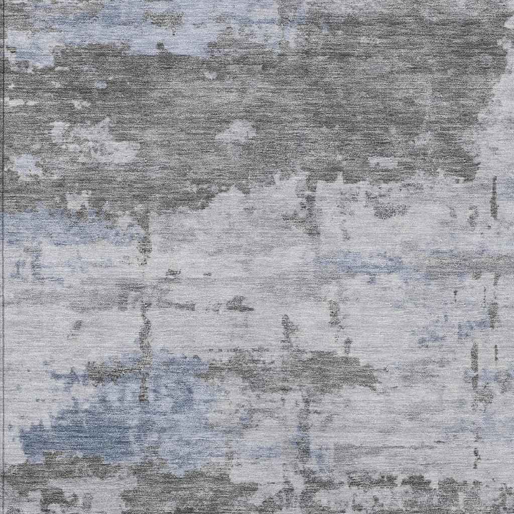10' X 14' Taupe And Ivory Abstract Washable Indoor Outdoor Area Rug