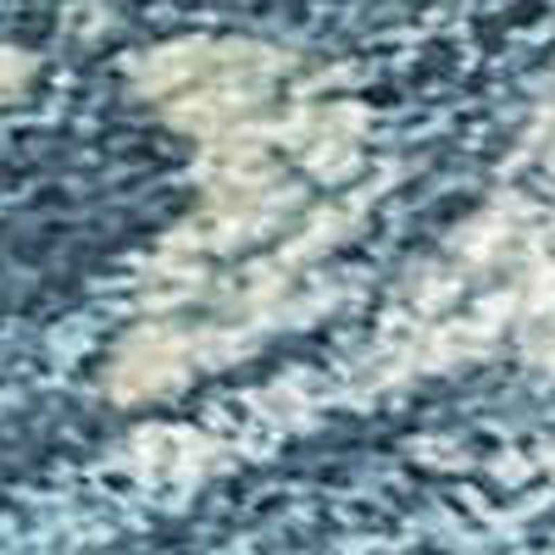 9' X 12' Denim Blue And Gray Abstract Washable Indoor Outdoor Area Rug