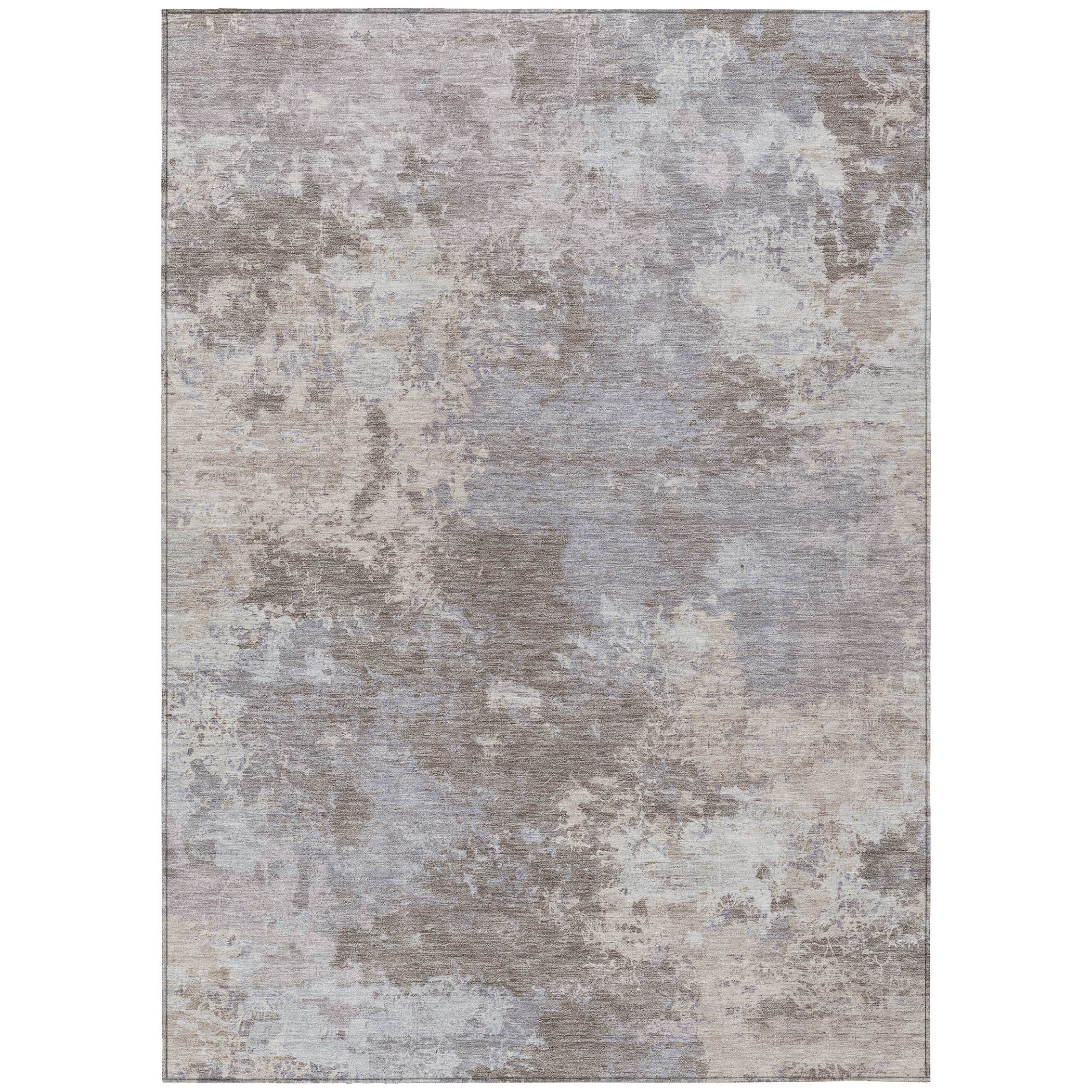 3' X 5' Taupe And Beige Abstract Washable Indoor Outdoor Area Rug - Sports & Outdoor