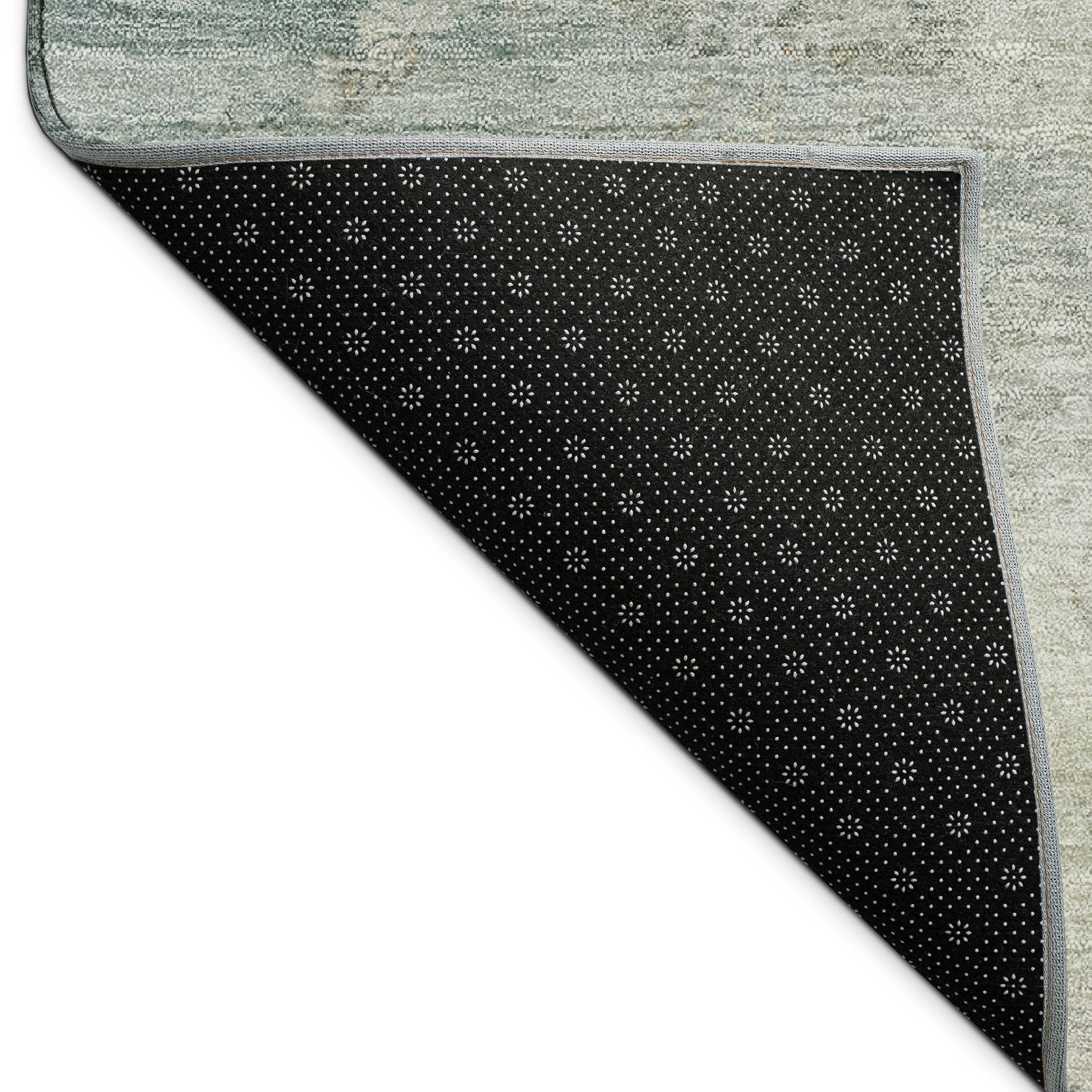 5' X 8' Teal Blue And Gold Abstract Washable Indoor Outdoor Area Rug - Sports & Outdoor