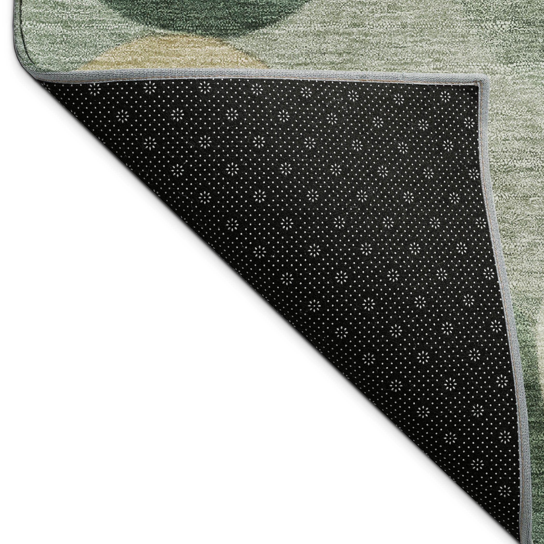 10' X 14' Green And Beige Geometric Washable Indoor Outdoor Area Rug - Sports & Outdoor