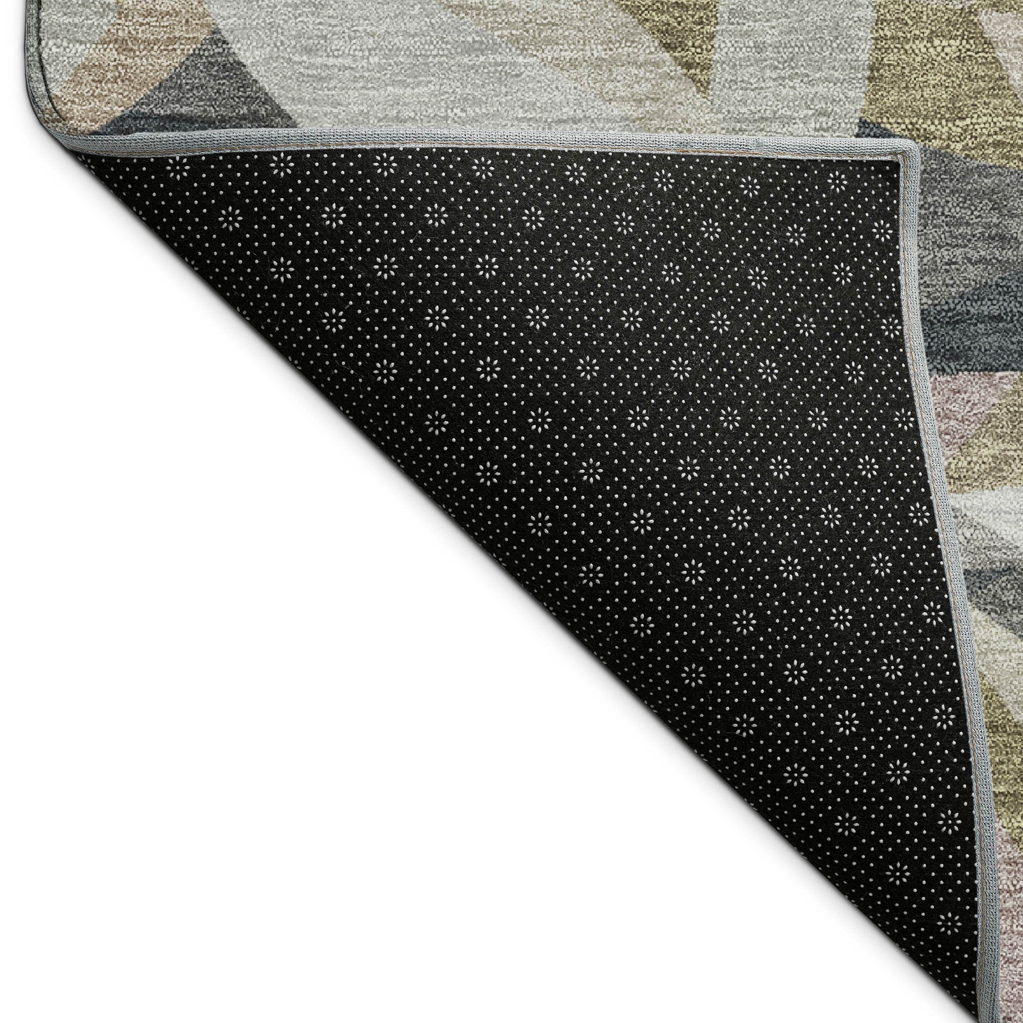5' X 8' Khaki And Brown Floral Washable Indoor Outdoor Area Rug - Sports & Outdoor